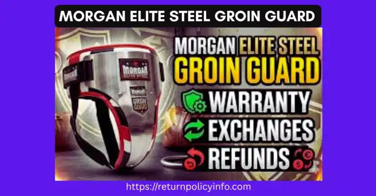 Morgan Elite Steel Groin Guard Return Policy