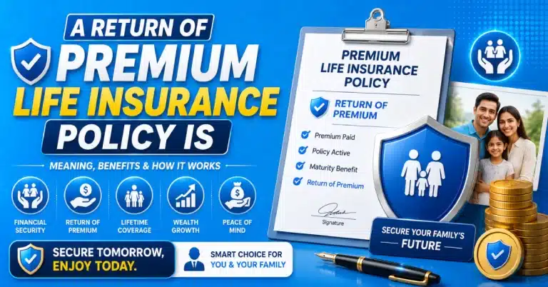 A Return of Premium Life Insurance Policy Is