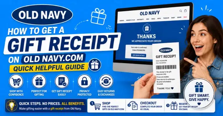 How To Get a Gift Receipt on Old Navy.com