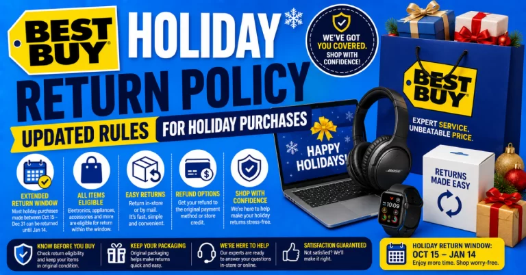 Best Buy Holiday Return Policy
