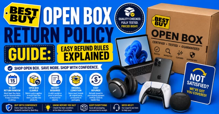 Best Buy Open Box Return Policy