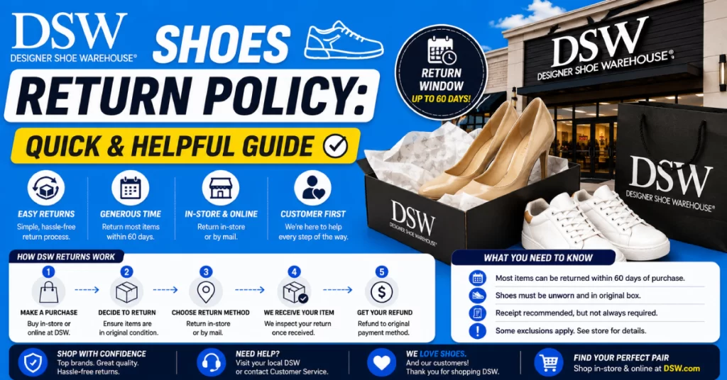 DSW Shoes Return Policy