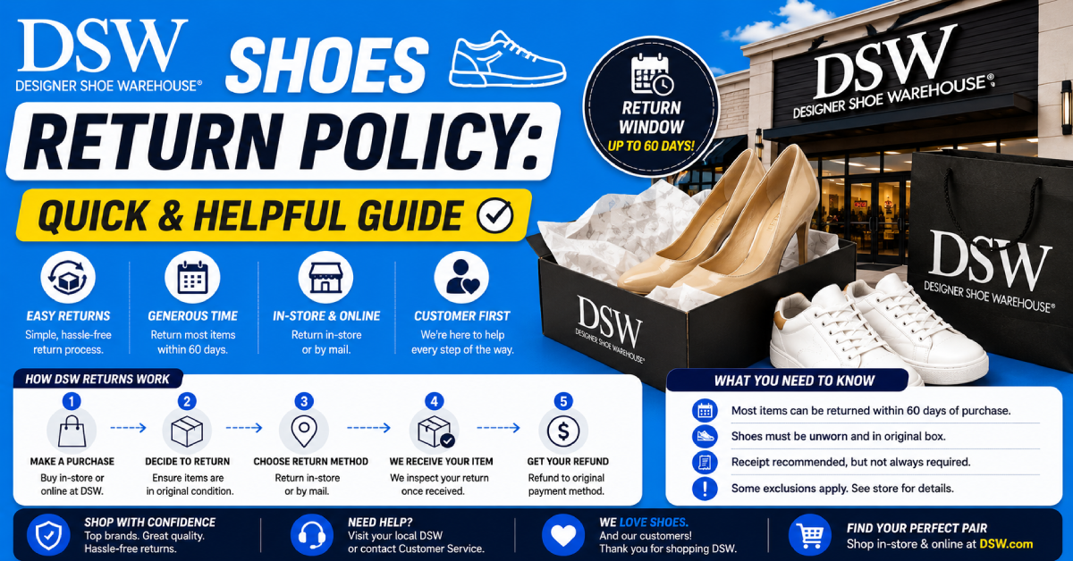 DSW Shoes Return Policy