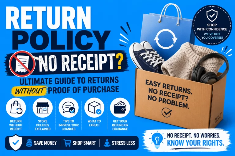 Return Policy No Receipt