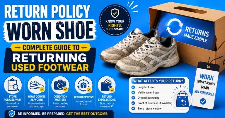 Return Policy Worn Shoe